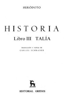 Historia. Libro III (Talía)