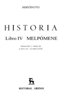 Historia. Libro IV (Melpómene)