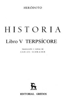 Historia. Libro V (Terpsícore)