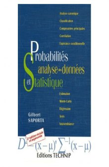 Probabilités, analyses des données et statistiques, Deuxième édition