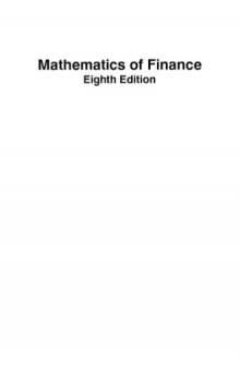 Mathematics of Finance, Eighth Edition