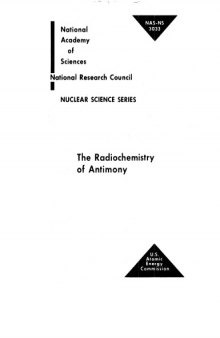 The radiochemistry of antimony