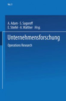 Unternehmensforschung: Operations Research