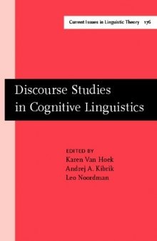 Discourse Studies in Cognitive Linguistics: Selected Papers from the Fifth International Cognitive Linguistics Conference, Amsterdam, 1997