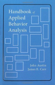 Handbook of Applied Behavior Analysis  
