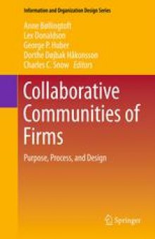 Collaborative Communities of Firms: Purpose, Process, and Design