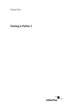 Einstieg in Python 3
