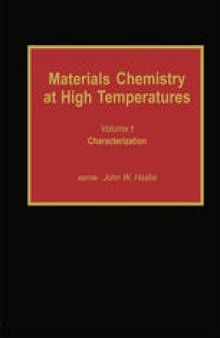 Materials Chemistry at High Temperatures: Characterization