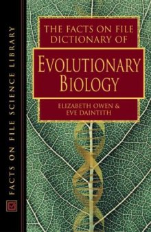 The Facts on File Dictionary of Evolutionary Biology (Facts on File Science Dictionary)