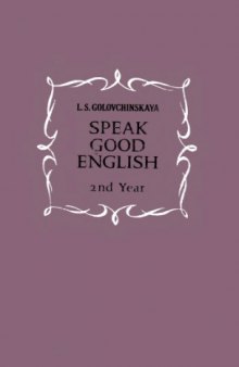 Speak Good English 2nd Year
