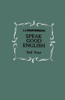 Speak Good English 3rd Year