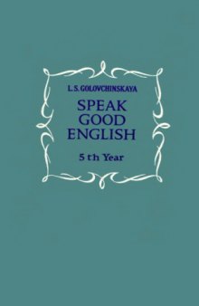 Speak Good English 5th Year