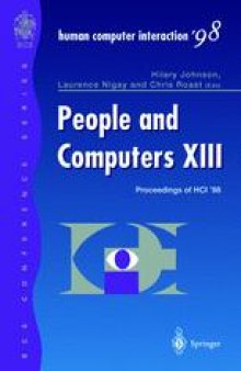 People and Computers XIII: Proceedings of HCI ’98
