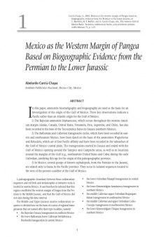 Mexico as the western margin of Pangea based on biogeographic evidence from the Permian to the Lower Jurassic