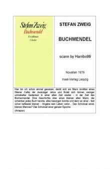 Buchmendel. Novellen