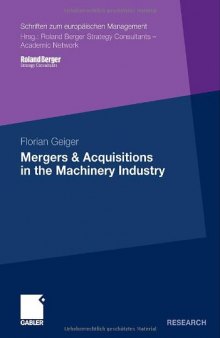 Mergers and Acquisitions in the Machinery Industry