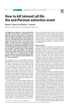 Trends in Ecology and Evolution. Vol.18. No 7 [Article] How to kill (almost) all life: the end-Permian extinction event