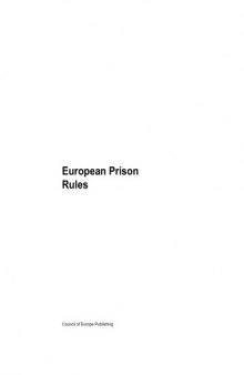 European Prison Rules (Penal Law and Criminology)