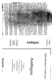 Ambigua Introduction par Jean-Claude Larchet (Maximus the Confessor)