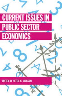 Current Issues in Public Sector Economics