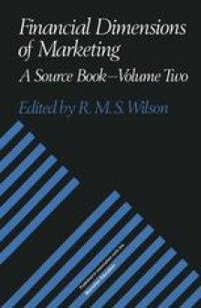 Financial Dimensions of Marketing: A Source Book - Volume Two