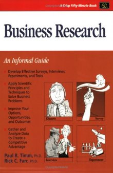 Crisp: Business Research (A Fifty-Minute Series Book)