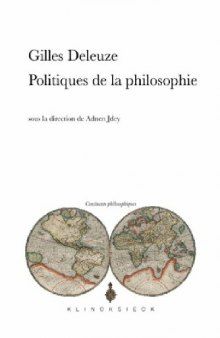 Gilles Deleuze, Politiques de la philosophie
