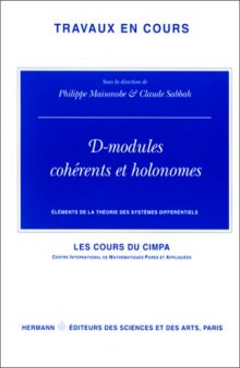 D-modules coherents et holonomes