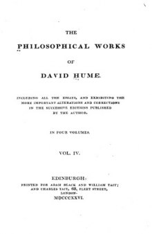 The Philosophical Works of David Hume