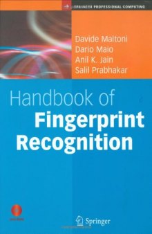 Handbook of fingerprint recognition