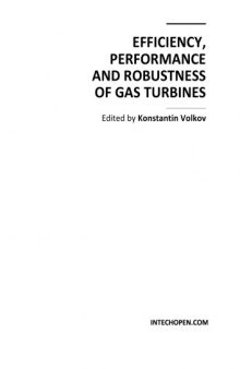 Efficiency, Performance and Robustness of Gas Turbines