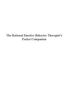 The REBT Therapist’s Pocket Companion