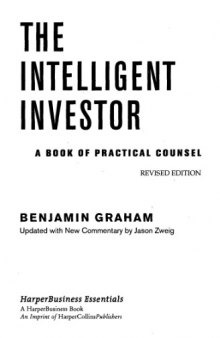 The Intelligent Investor