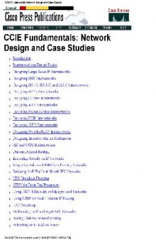 CCIE Fundamentals Network Design and Case Studies