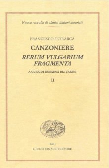 Canzoniere, Rerum vulgarium fragmenta