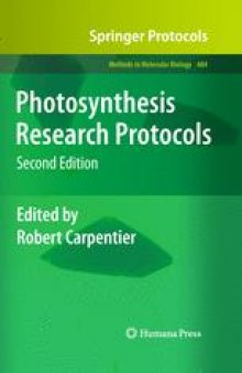 Photosynthesis Research Protocols