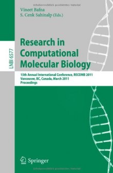 Research in Computational Molecular Biology: 15th Annual International Conference, RECOMB 2011, Vancouver, BC, Canada, March 28-31, 2011. Proceedings