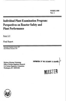 Indiv. Plant Exam Pgm - Perspectives on Plant Safety, Performance Vol 2