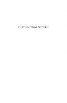 Christian Community Bible (Large Black Thumb Indexed)