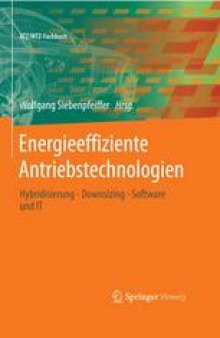 Energieeffiziente Antriebstechnologien: Hybridisierung – Downsizing – Software und IT