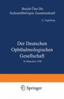 Der Deutschen Ophthalmologischen Gesellschaft: In München 1950