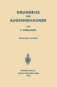 Grundriss der Augenheilkunde für Studierende