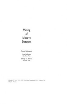 Mining of massive datasets