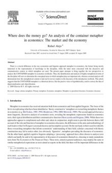 Where does the money go? An analysis of the container metaphor in economics: The market and the economy