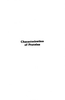 characterization of proteins