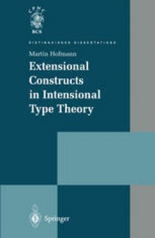 Extensional Constructs in Intensional Type Theory