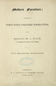 Modern furniture: consisting of forty-four coloured engravings