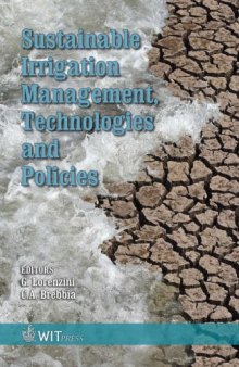 Sustainable Irrigation Management, Technologies And Policies  