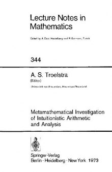 Metamathematical Investigation Of Intuitionistic Arithmetic And Analysis