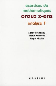 Exercices de mathématiques Oraux de l'ENS : Analyse 1